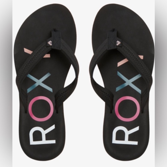 NWT! ROXY AWESOME FLIP FLOPS/ SANDALS! SIZE 9! 5 ⭐️ REVIEWS ON ALL SITES! - Picture 3 of 5